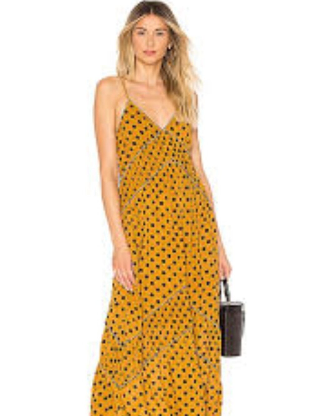 x REVOLVE Russo Maxi in Saffron Polka Dot House of Harlow 1960